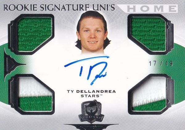AUTO RC jersey patch karta TY DELLANDREA 20-21 UD The CUP Rookie Signature Uni´s Home /49